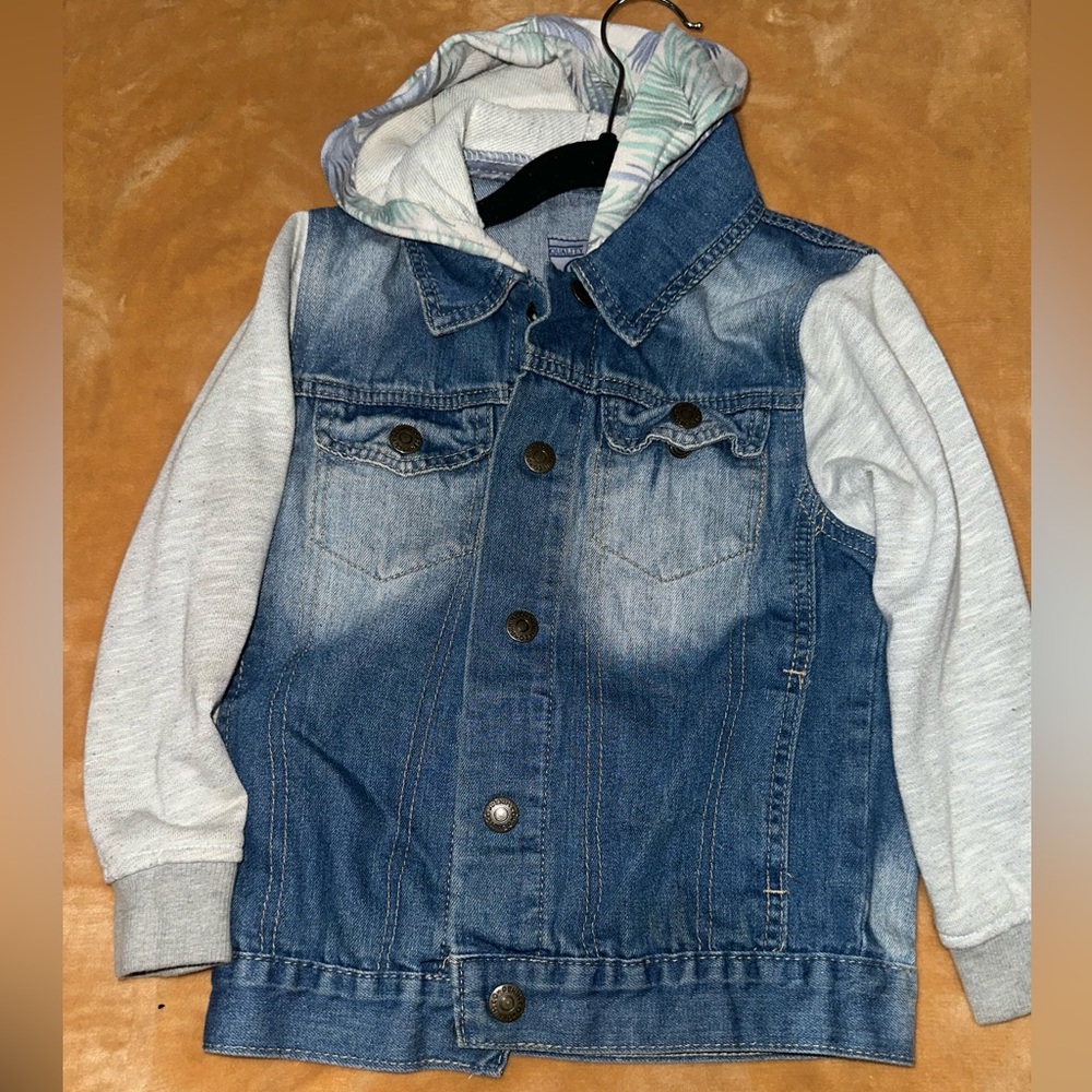 Donated** Rebels Denim Jacket with Leafy Hood